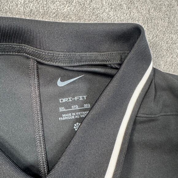 Kansas State Wildcats Nike Dri-Fit Polo Shirt Men's 3XL Black Short Sleeve - Picture 4 of 9